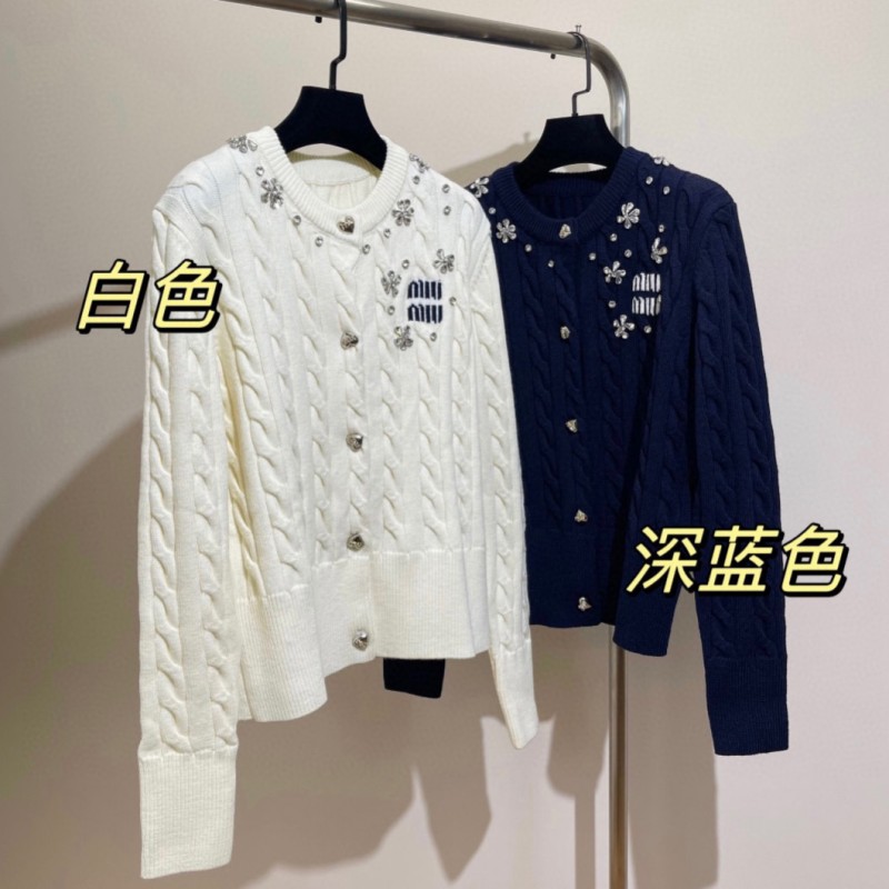 MiuMiu Knit Cardigan Sweater